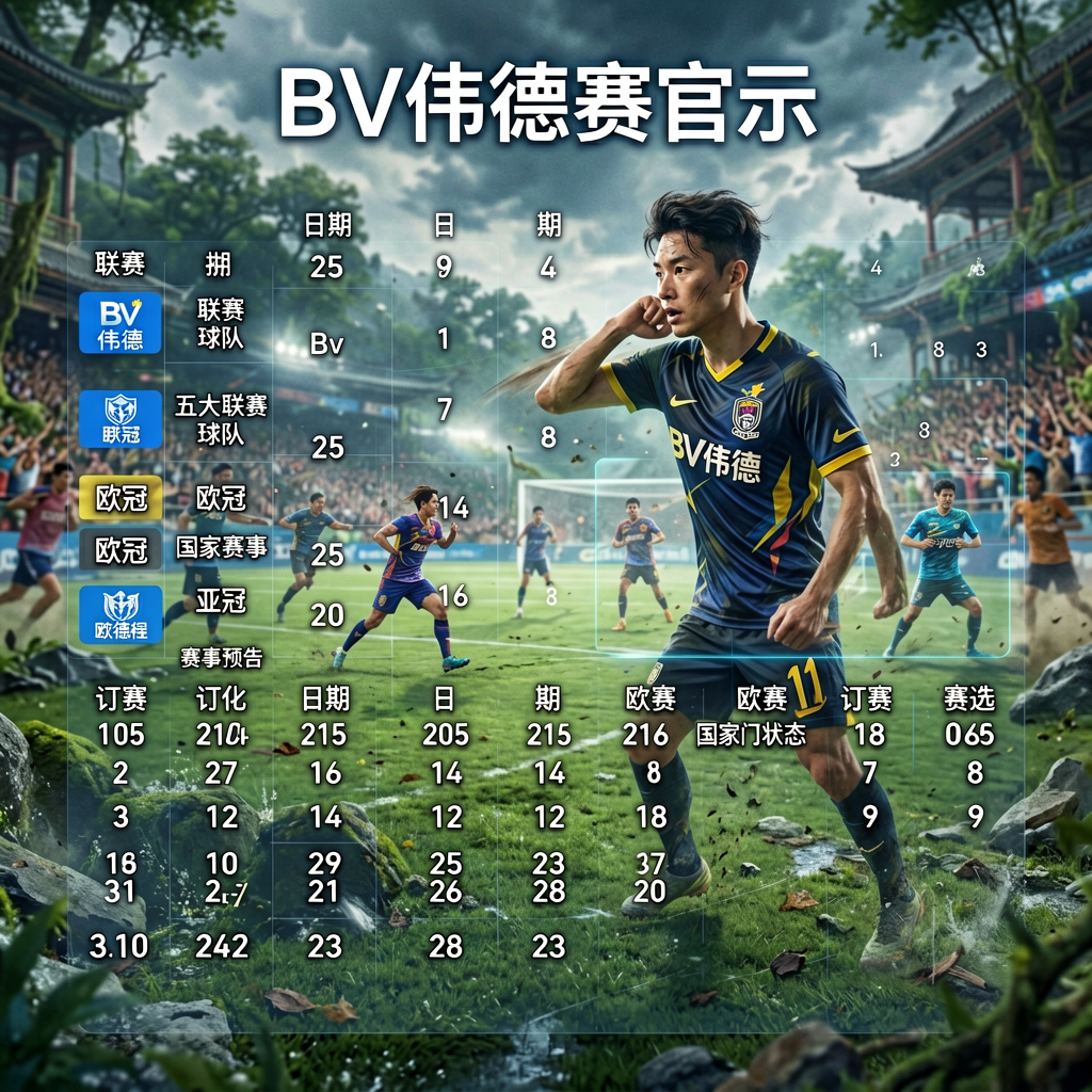 BV伟德赛事日历展示五大联赛和欧冠赛程筛选